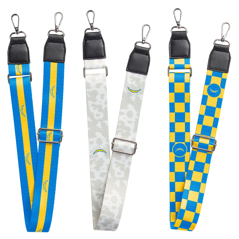 Los Angeles Chargers 3-Pack Bag Strap Set