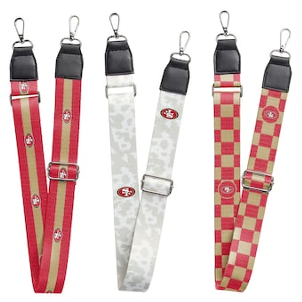 San Francisco 49ers 3-Pack Bag Strap Set