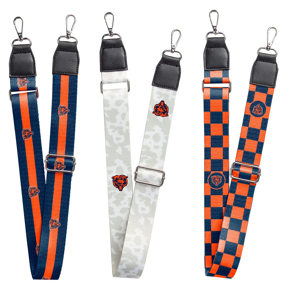 Chicago Bears 3-Pack Bag Strap Set