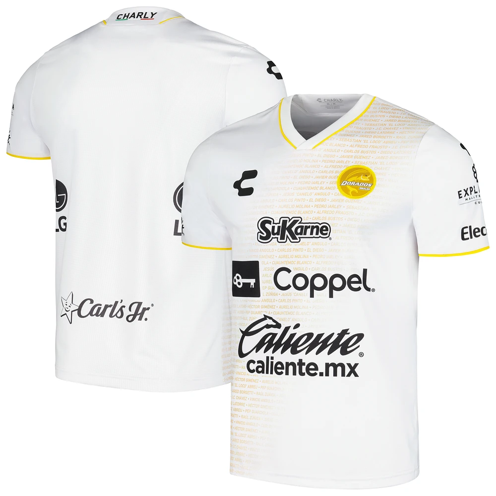 Men's Charly  White Dorados de Sinaloa 2023/24 Away Authentic Jersey