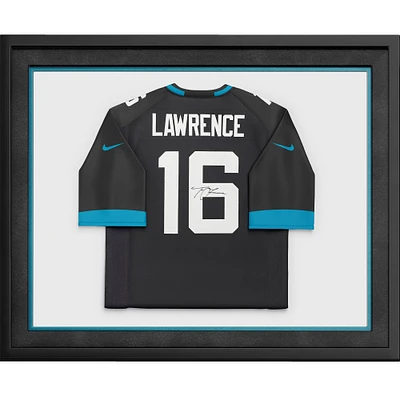 Trevor Lawrence Jacksonville Jaguars Autographed Deluxe Framed Black Nike Elite Jersey