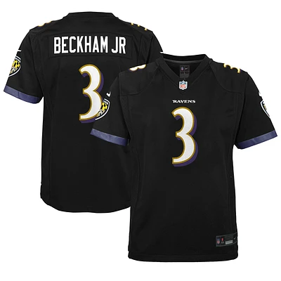 Youth Nike Odell Beckham Jr. Black Baltimore Ravens Game Jersey