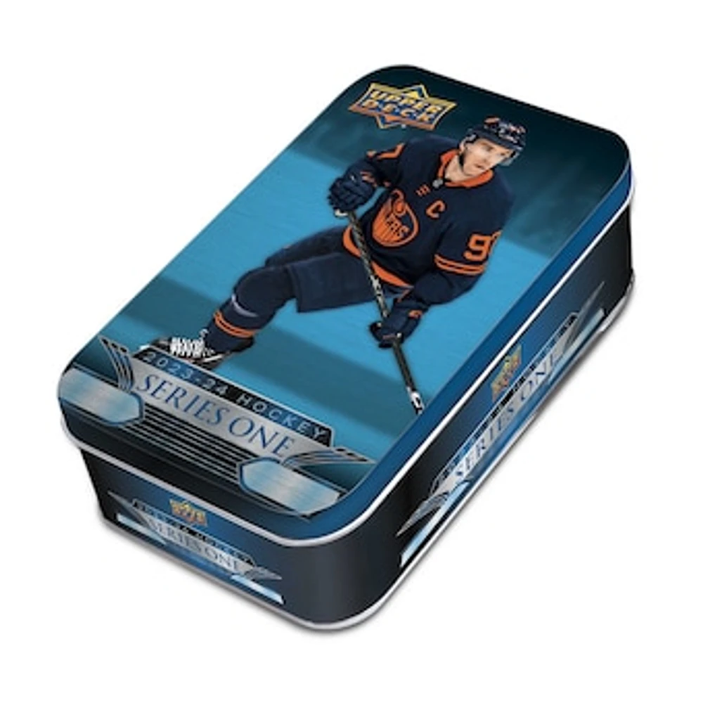 2023/24 Upper Deck Series 1 Hockey Factory Sealed Retail Tin