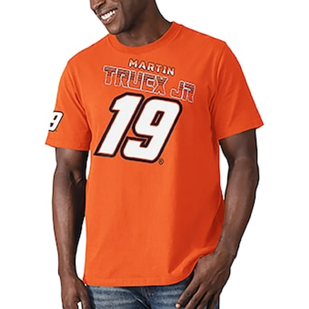 Men's Starter Orange Martin Truex Jr Special Teams T-Shirt