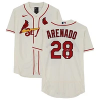 Nolan Arenado St. Louis Cardinals Autographed Cream Nike Authentic Jersey