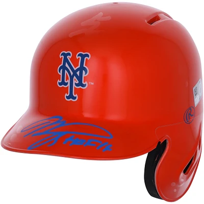 Mike Piazza New York Mets Autographed Alternate Chrome Mini Batting Helmet with "HOF 16" Inscription - Fanatics Exclusive