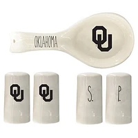 The Memory Company Oklahoma Sooners 3-Piece Artisan Kitchen Gift Set