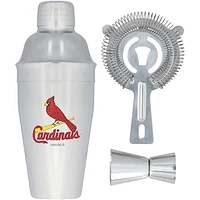 The Memory Company St. Louis Cardinals Stainless Steel Shaker, Strainer & Jigger Set