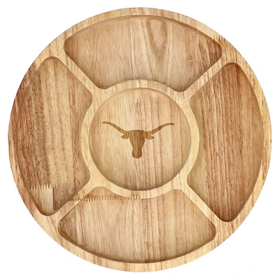 The Memory Company Texas Longhorns Wood Chip & Dip Serving Tray