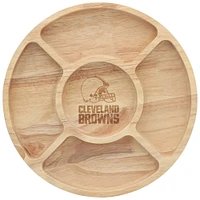 The Memory Company Cleveland Browns Wood Chip & Dip Serving Tray