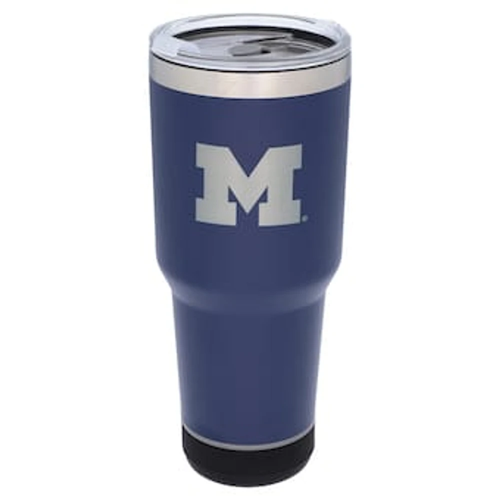 The Memory Company Michigan Wolverines 30oz. Stainless Steel LED Bluetooth Tumbler