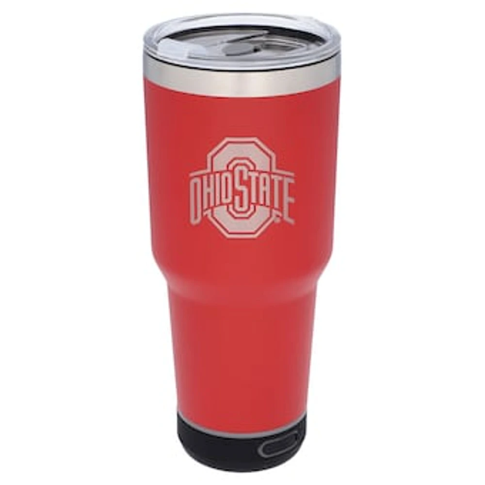 The Memory Company Ohio State Buckeyes 30oz. Stainless Steel LED Bluetooth Tumbler