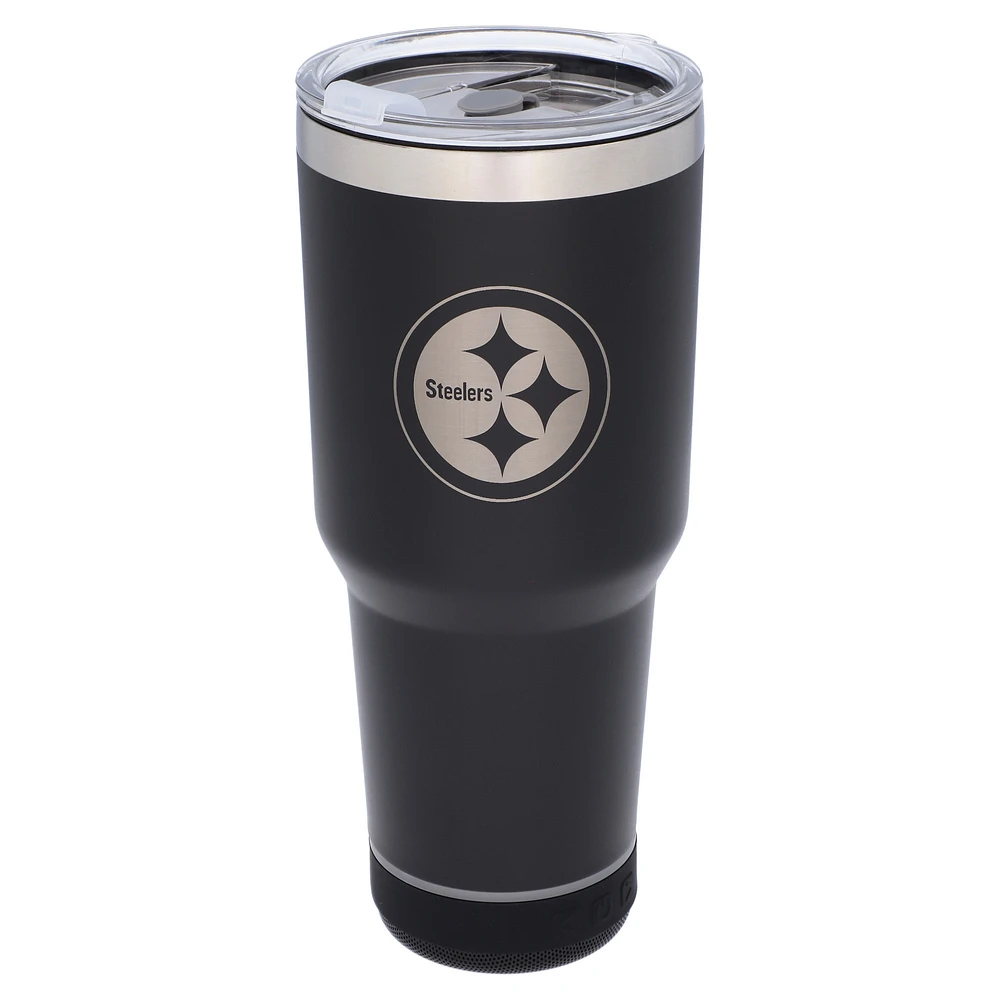 The Memory Company Pittsburgh Steelers 30oz. Stainless Steel LED Bluetooth Tumbler