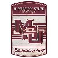 WinCraft Mississippi State Bulldogs College Vault 11" x 17" Wood Sign