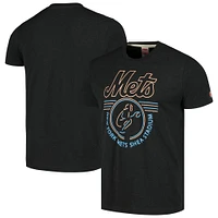 Men's Homage  Charcoal New York Mets Shea Stadium Neon Hyper Local Tri-Blend T-Shirt