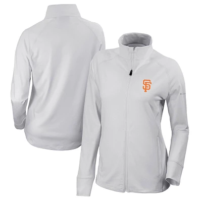 Women's Columbia  White San Francisco Giants Omni-Wick Greenkeeper Full-Zip Jacket