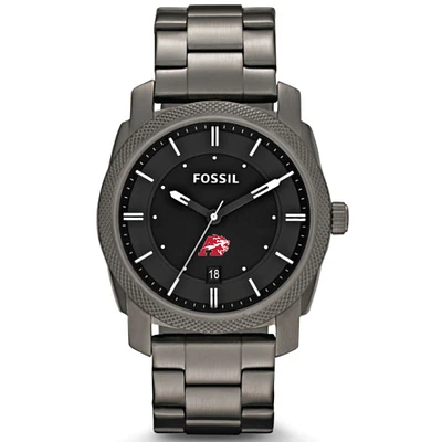 Men's Fossil  Gray Albright Lions Machine Smoke Stainless Steel Watch