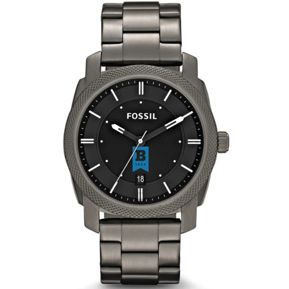 Men's Fossil Gray University of Baltimore Machine Smoke Stainless Steel Watch