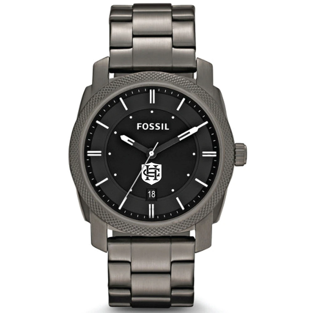 Men's Fossil Gray Hanover Panthers Machine Smoke Stainless Steel Watch