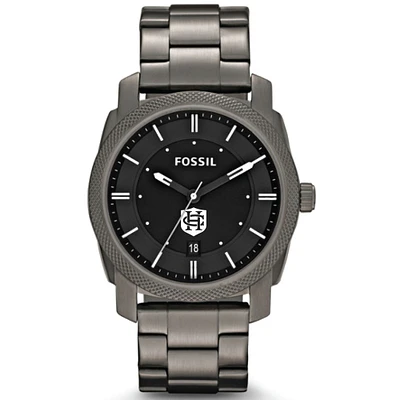 Men's Fossil  Gray Hanover Panthers Machine Smoke Stainless Steel Watch