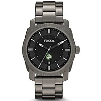 Men's Fossil  Gray Lesley Lynx Machine Smoke Stainless Steel Watch
