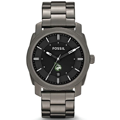 Men's Fossil  Gray Lesley Lynx Machine Smoke Stainless Steel Watch