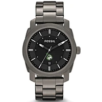 Men's Fossil  Gray Lesley Lynx Machine Smoke Stainless Steel Watch