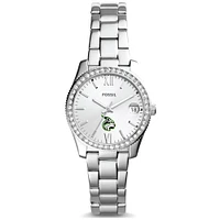Women's Fossil  Silver Lesley Lynx Scarlette Mini Three-Hand Date Watch