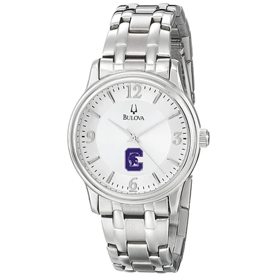 Men's Bulova  Silver Capital University Comets Stainless Steel Quartz Watch