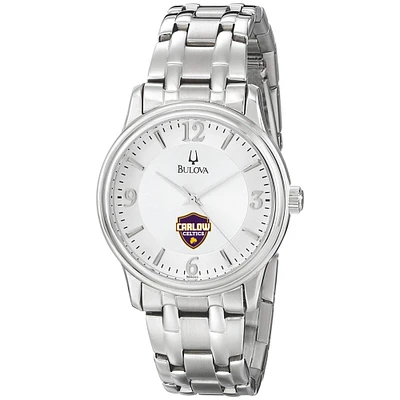 Men's Bulova  Silver Carlow University Celtics Stainless Steel Quartz Watch