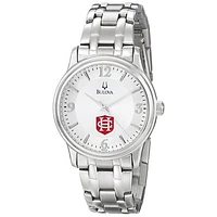 Men's Bulova  Silver Hanover Panthers Stainless Steel Quartz Watch