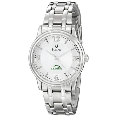 Men's Bulova  Silver Le Moyne Dolphins Stainless Steel Quartz Watch