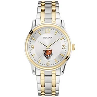 Men's Bulova  Silver/Gold Buffalo State Bengals Two-Tone Stainless Steel Watch