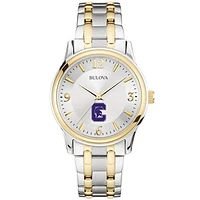 Men's Bulova  Silver/Gold Capital University Comets Two-Tone Stainless Steel Watch