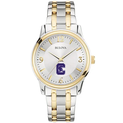 Men's Bulova  Silver/Gold Capital University Comets Two-Tone Stainless Steel Watch