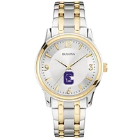 Men's Bulova  Silver/Gold Capital University Comets Two-Tone Stainless Steel Watch