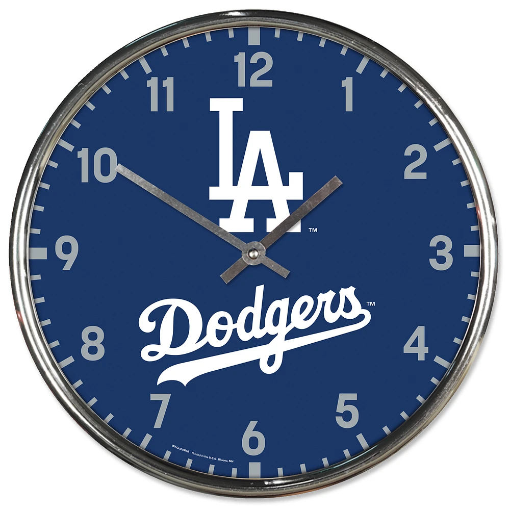 WinCraft Los Angeles Dodgers Chrome Wall Clock