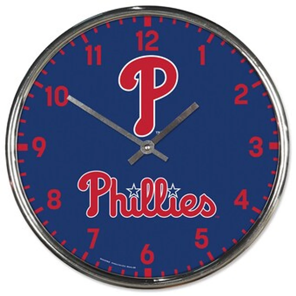 WinCraft Philadelphia Phillies Chrome Wall Clock