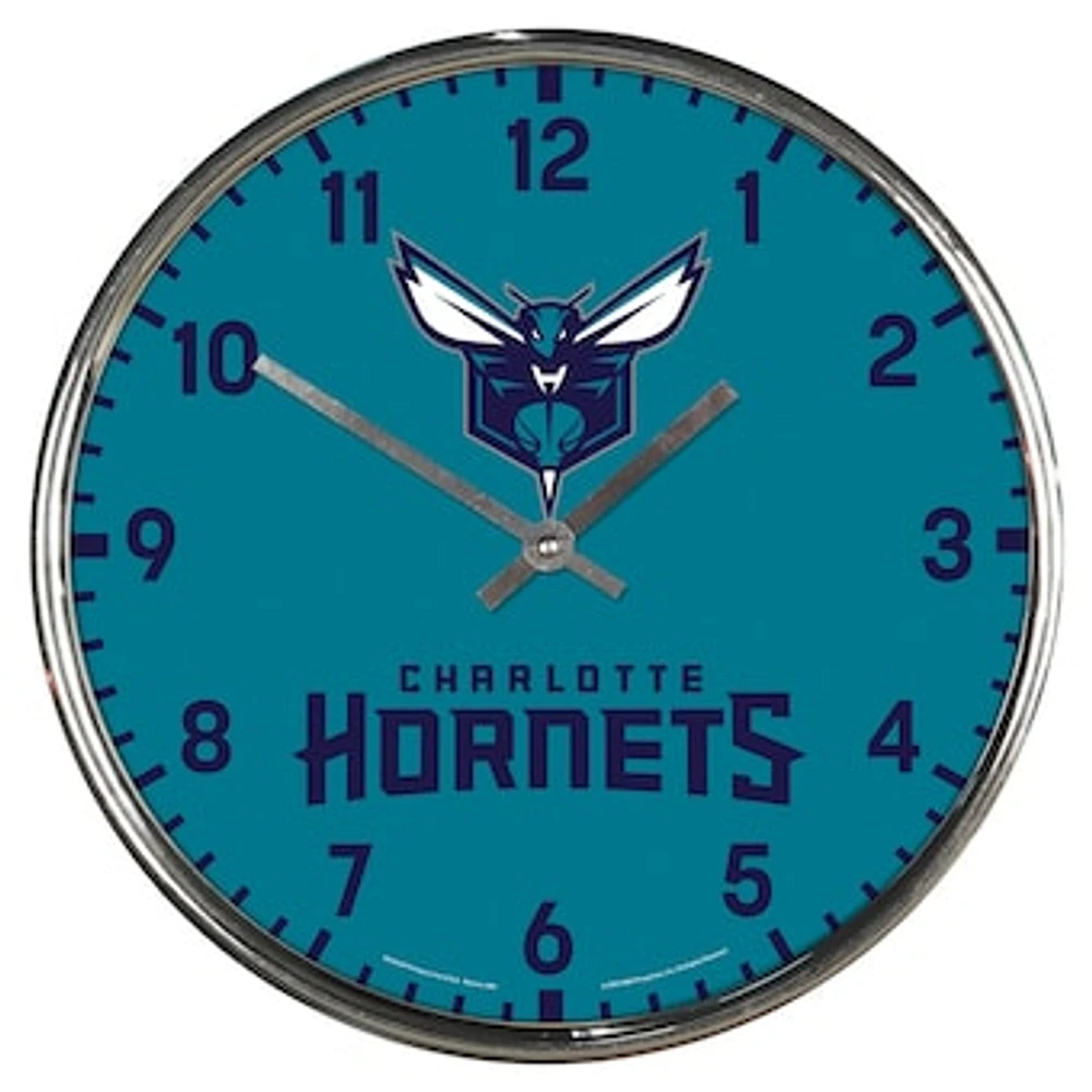 WinCraft Charlotte Hornets Chrome Wall Clock