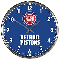 WinCraft Detroit Pistons Chrome Wall Clock