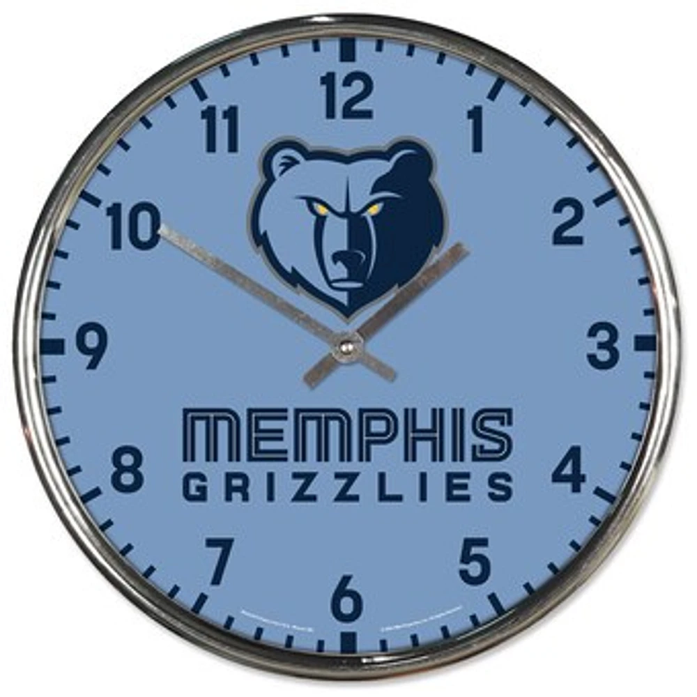 WinCraft Memphis Grizzlies Chrome Wall Clock