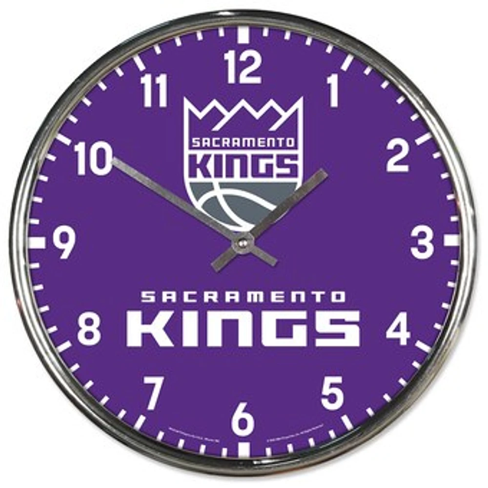 WinCraft Sacramento Kings Chrome Wall Clock