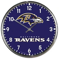 WinCraft Baltimore Ravens Chrome Wall Clock