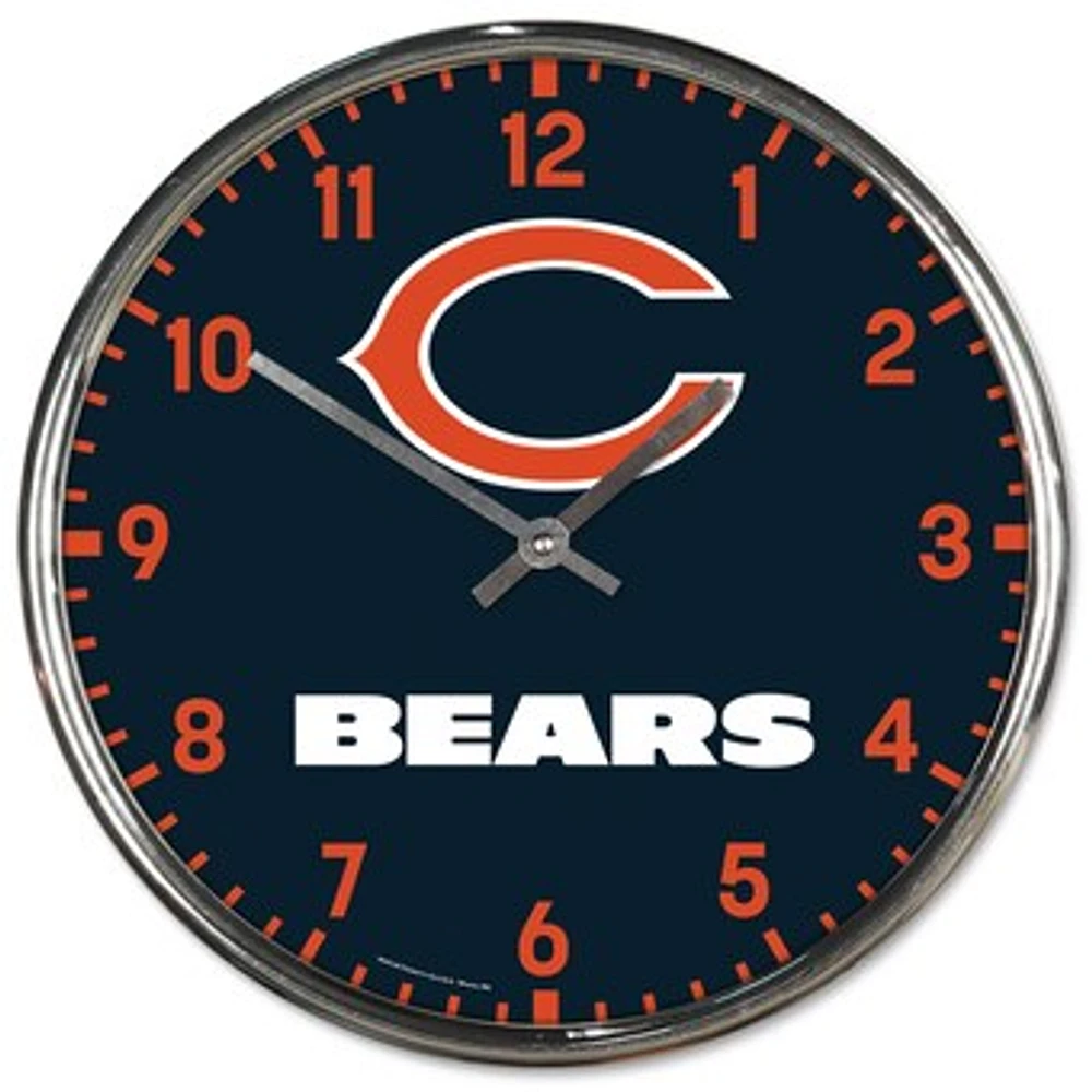 WinCraft Chicago Bears Chrome Wall Clock