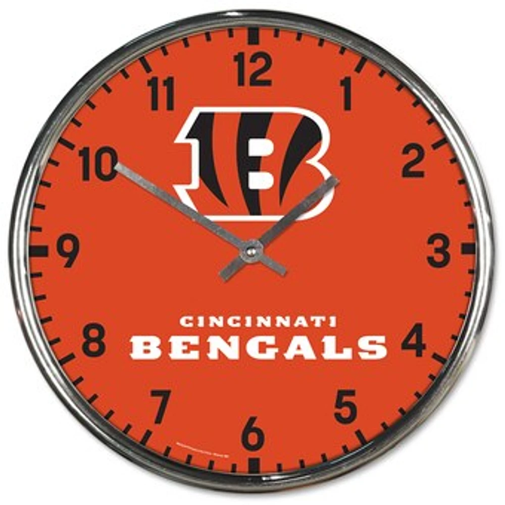 WinCraft Cincinnati Bengals Chrome Wall Clock