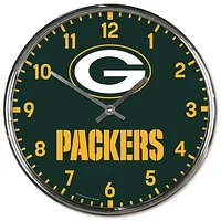 WinCraft Green Bay Packers Chrome Wall Clock