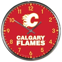 WinCraft Calgary Flames Chrome Wall Clock