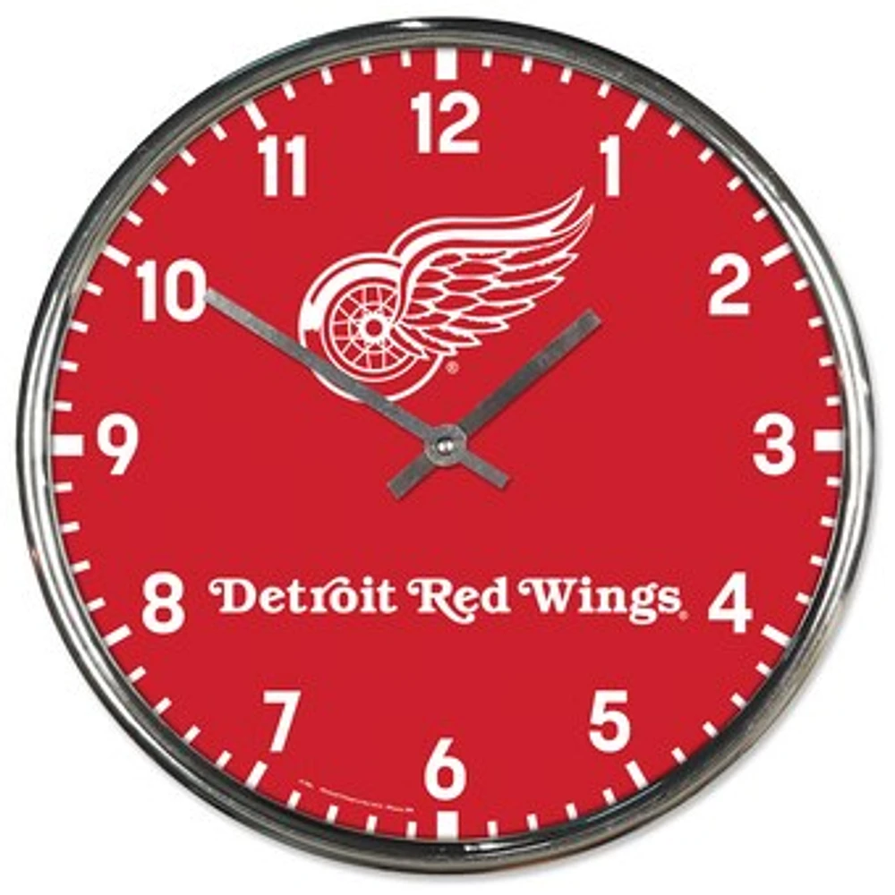 WinCraft Detroit Red Wings Chrome Wall Clock