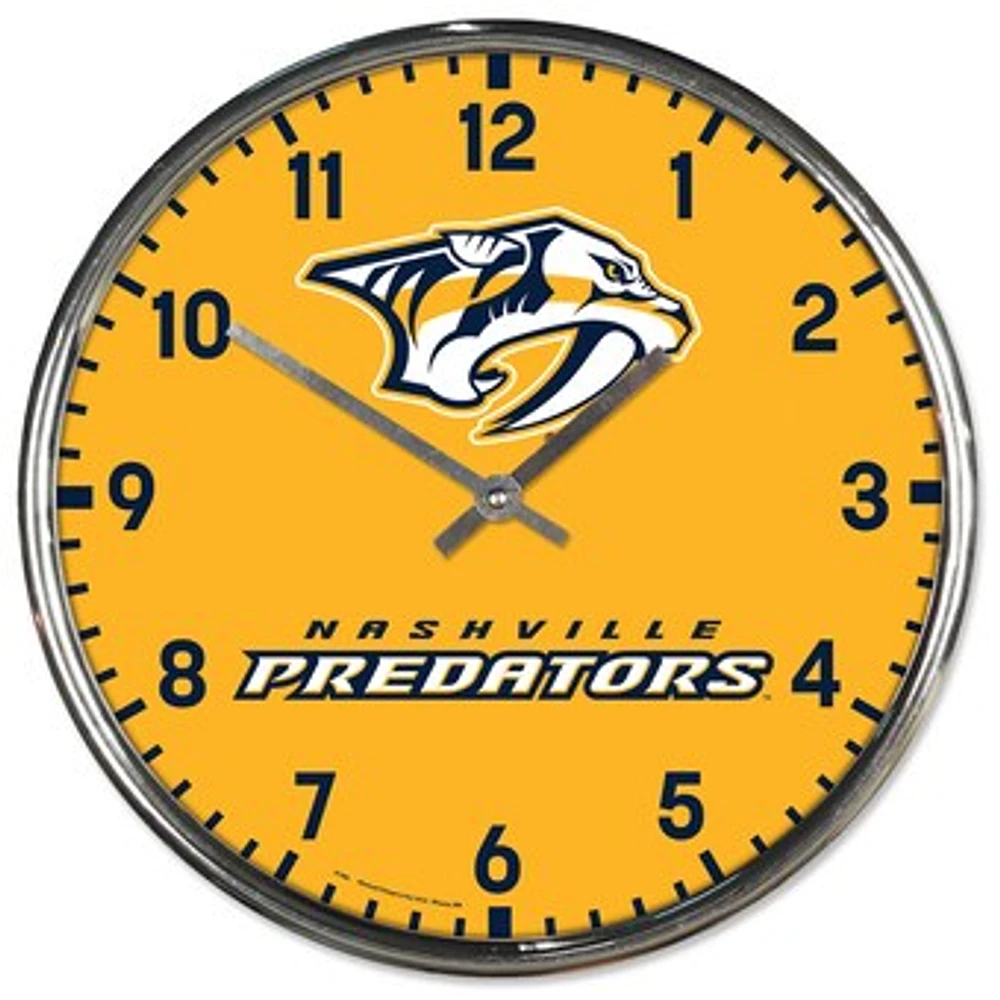 WinCraft Nashville Predators Chrome Wall Clock