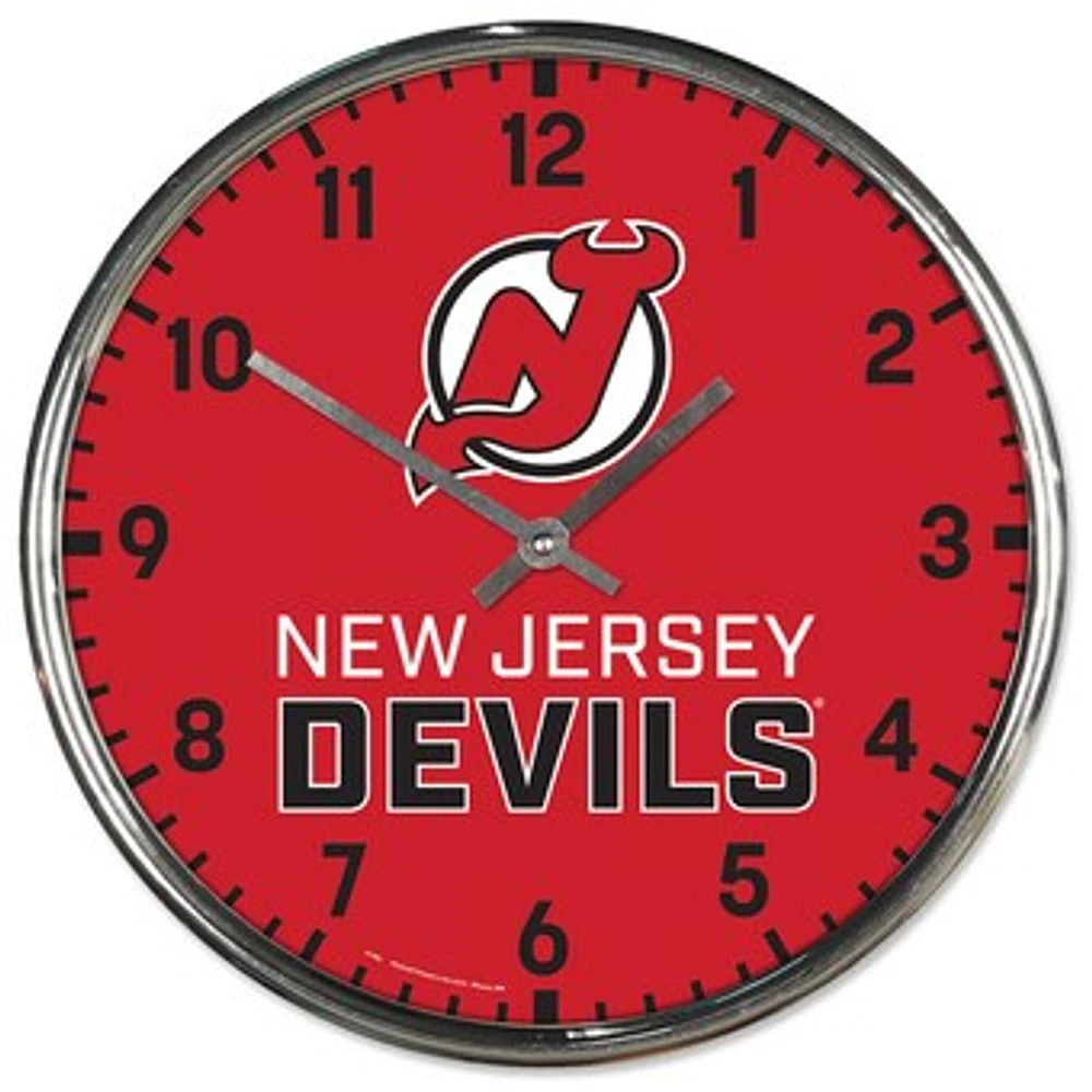 WinCraft New Jersey Devils Chrome Wall Clock